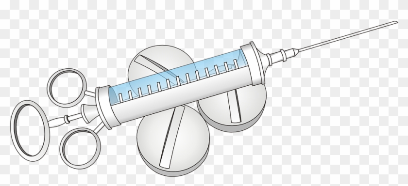 Injection Syringe Pills Medicine Drug Medicament - Pastillas Y Inyecciones Png Clipart #4646194