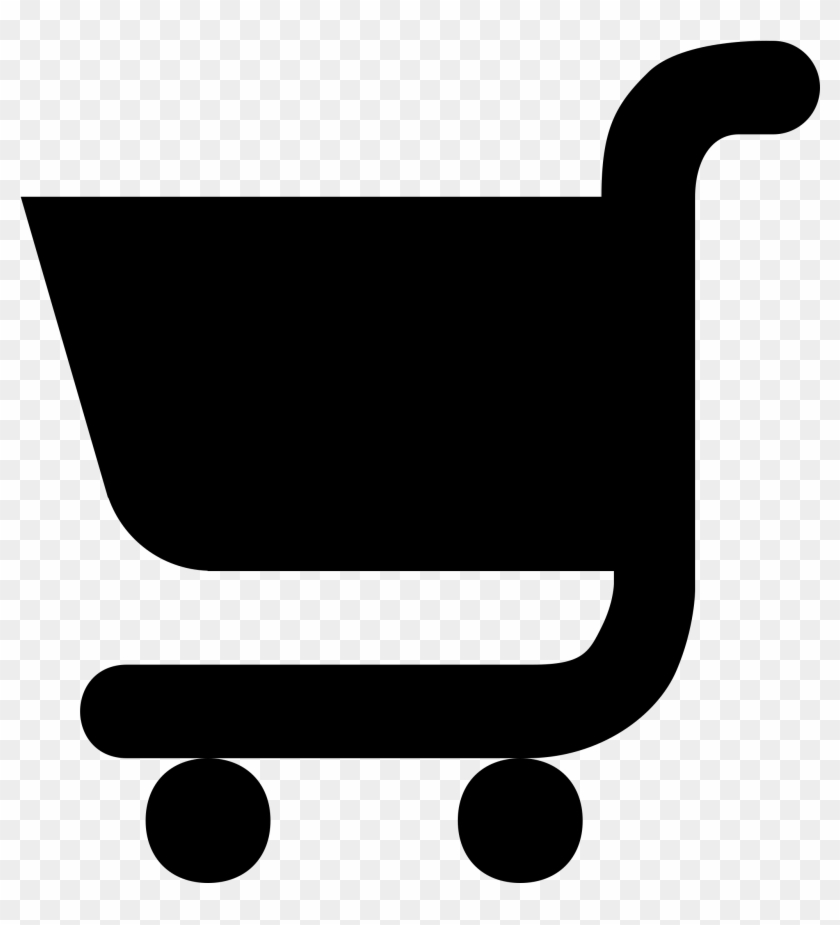 Silhouette Shopping Cart Supermarket Drawing Grocery - Grocery Store Silhouette Clipart