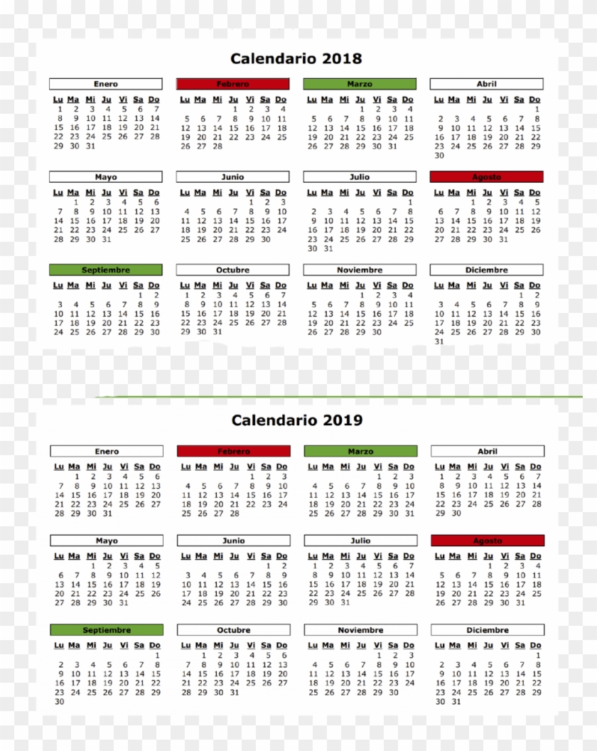 Calendario Editorial Año 2018 Y - 2011 Clipart #4646711