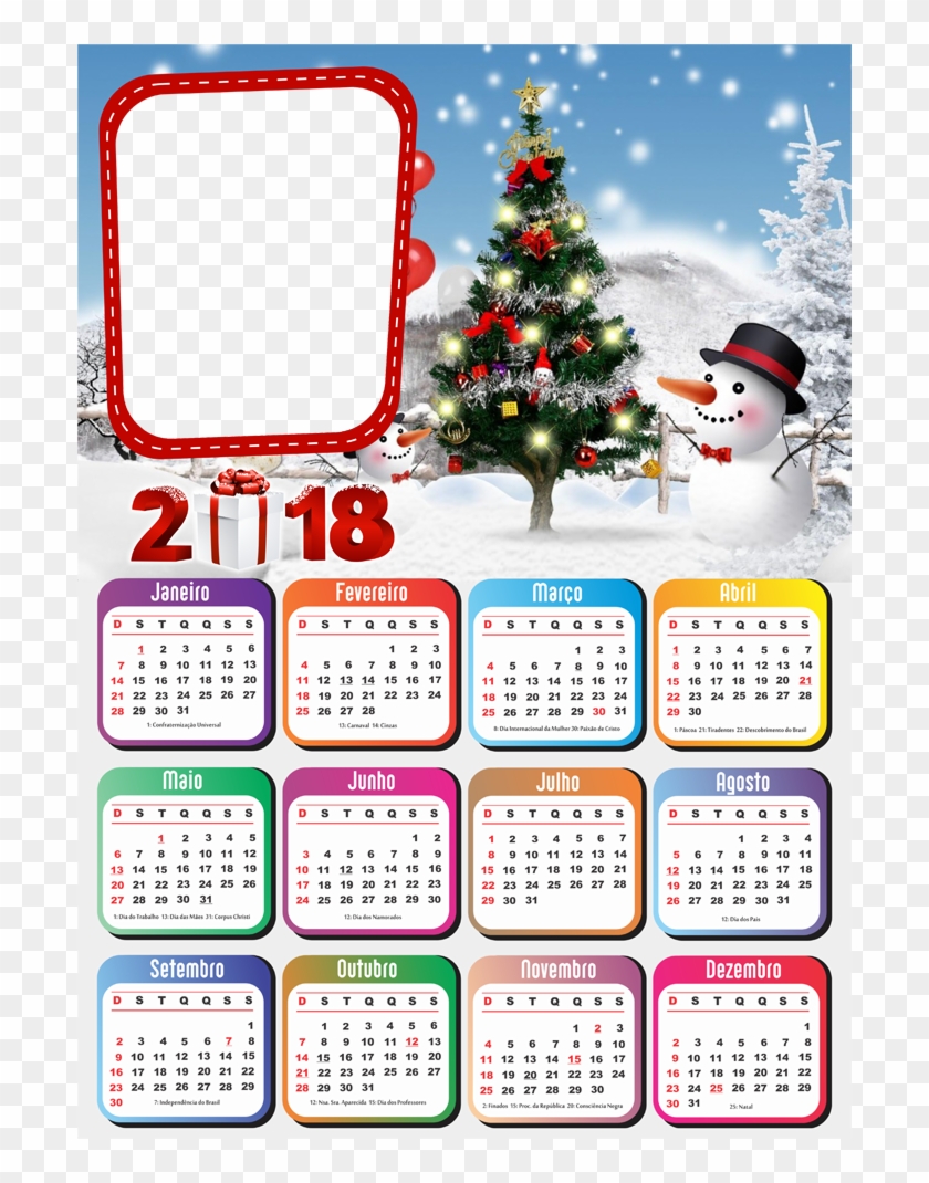 Dimensões 700 × - 2019 Calendar Photo Frame Clipart #4646734