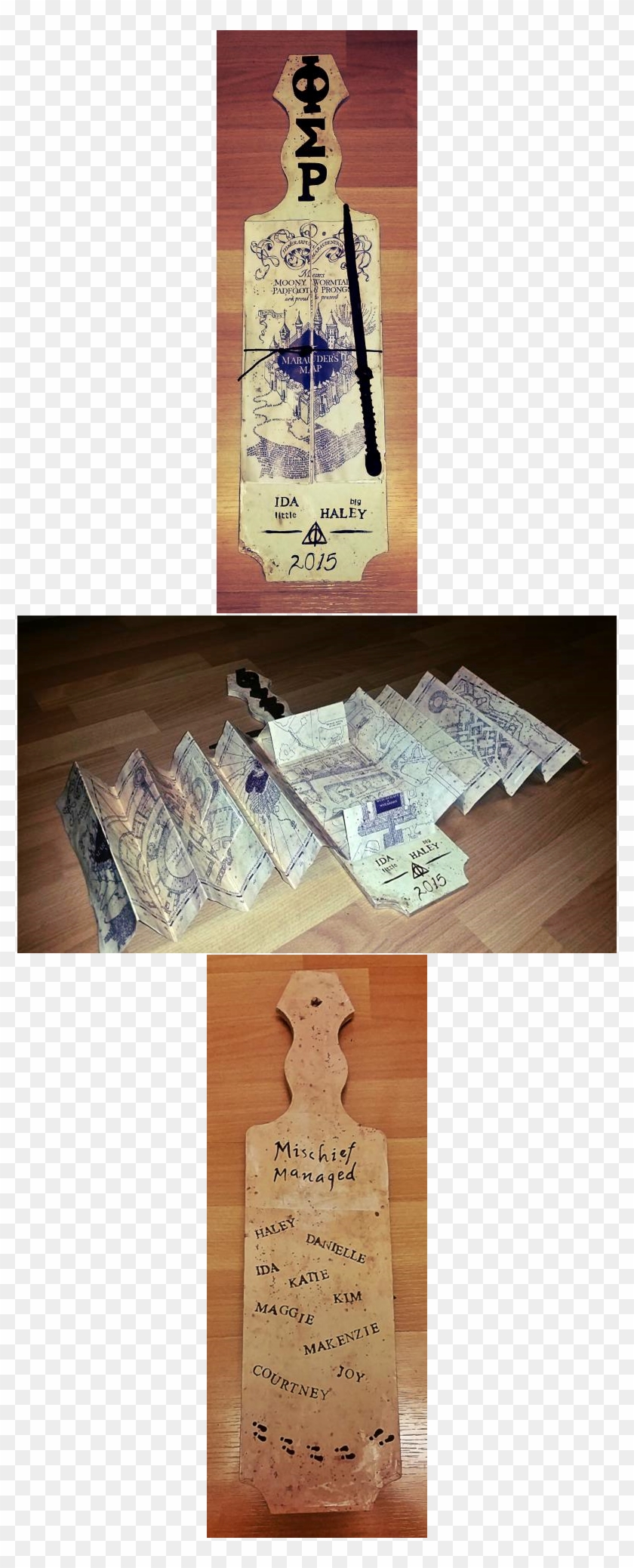 Marauders Map Sorority Paddle - Cash Clipart #4646826