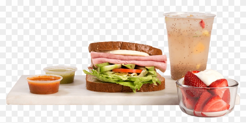 2 Chicken Patty, Egg, Lettuce, Tomato, Avocado And - Fast Food Clipart #4646957