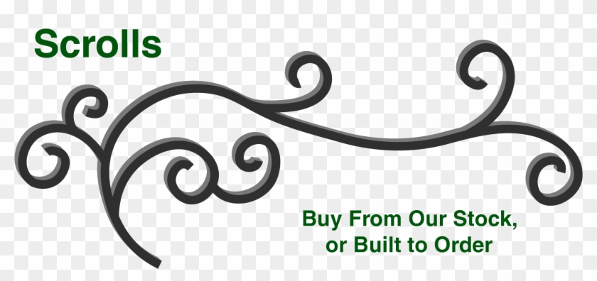 Wrought Iron Scrolls, Forged Steel Scrolls, Forged - Century Plyboards India Ltd. Clipart #4647194