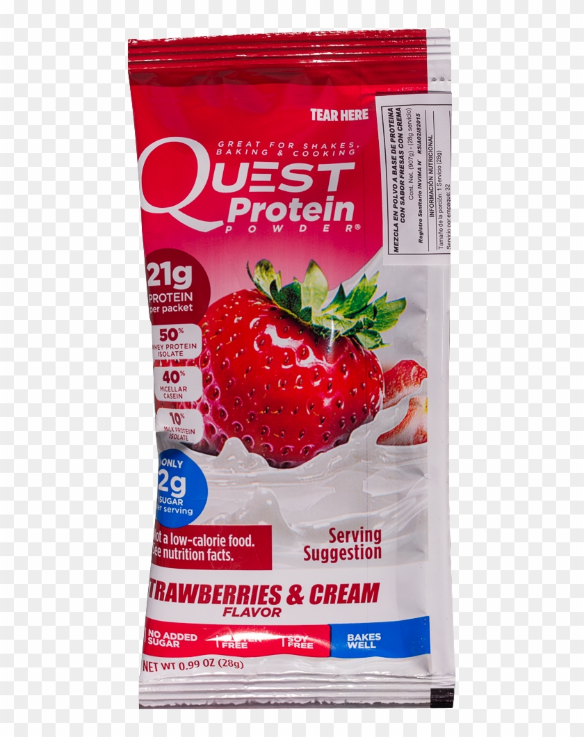 Quest Malteada 30g Fresas Con Crema - Strawberry Clipart #4647319