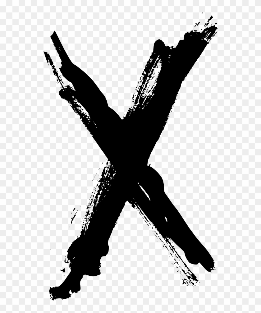 Png Onlygfx Com Free Download Grungexpng - Grunge X Font Clipart #4647320