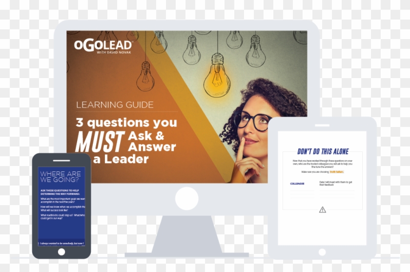 3 Questions Landing Page Devices - Online Advertising Clipart #4647529