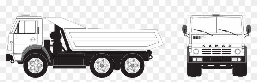 Camión, Kamaz-5511, Ruso De Camiones, Carga, Vector - Norma Reflectiva Para Camiones Clipart #4648619