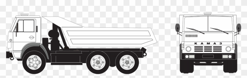 Camión, Kamaz-5511, Ruso De Camiones, Carga, Vector - Norma Reflectiva Para Camiones Clipart