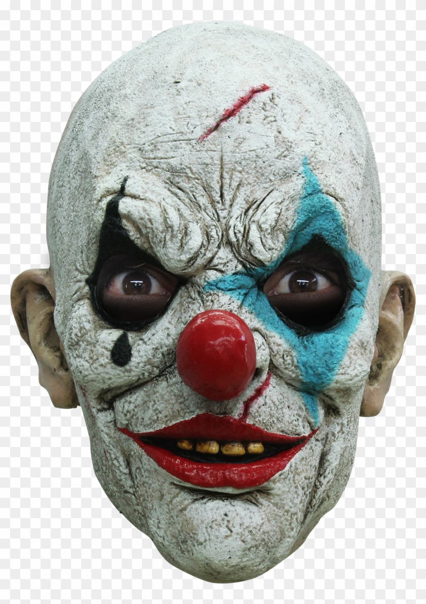 Froglord Maskeradmask Clown Tår - Horror Clown Maske Des Grauens Clipart
