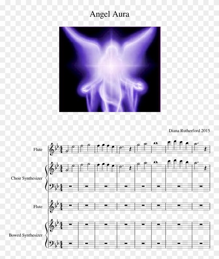 Angel Aura Sheet Music Composed By Diana Rutherford - Light Angel Clipart #4648897