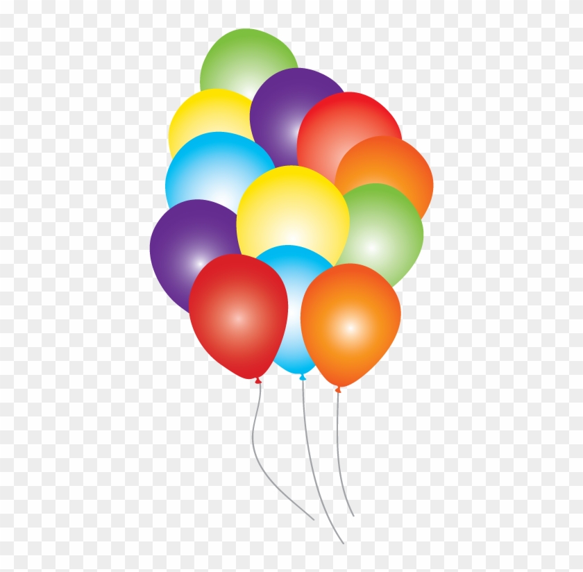 Ballons Clipart 12 Balloon - Rainbow Balloons Transparent - Png Download #4648936