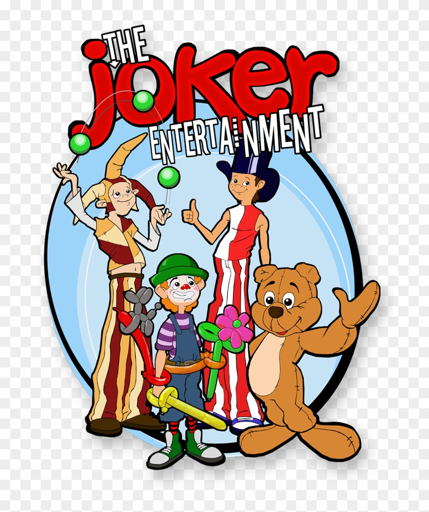The Joker Entertainment Providing Circus Entertainment, - Cartoon Clipart