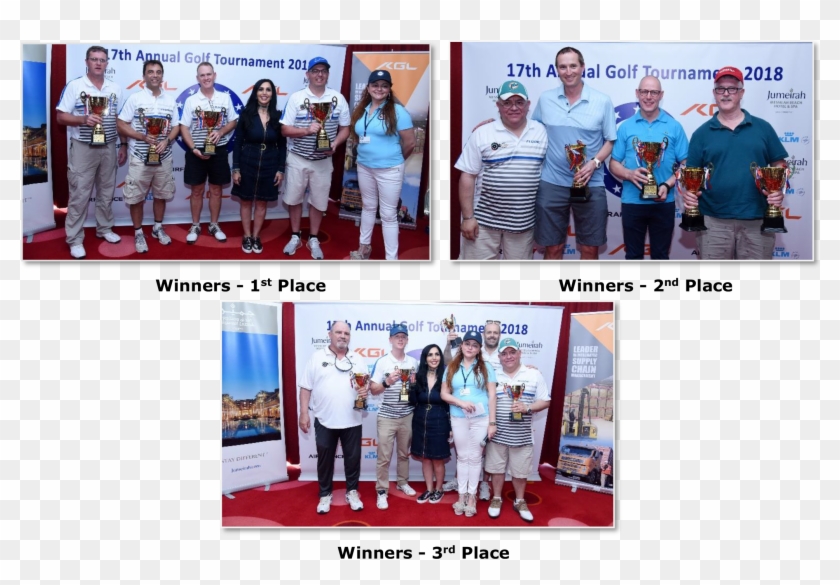 The Team Members Were Presented With Gold Trophies - Crew Clipart
