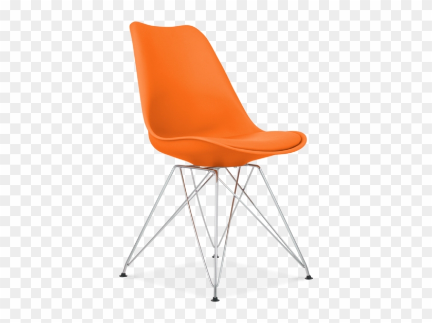Silla Moderna Png - Black Eames Chair Upholstered Clipart #4649505