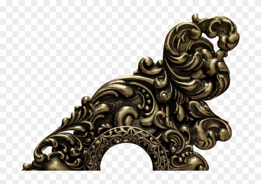 Canvas Print Decoration Victorian Gold Ornament Vintage - Statue Clipart #4649812