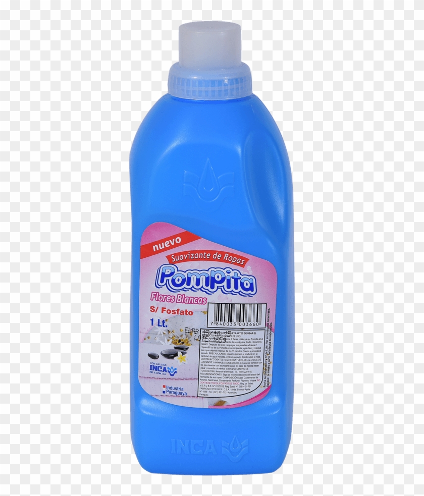 Pompita Suavizante De Ropas Flores Blancas 1lt - Plastic Bottle Clipart