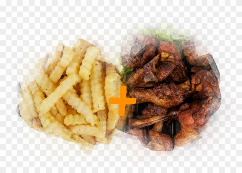 Frango A Passarinho E Batata Ondulada Clipart