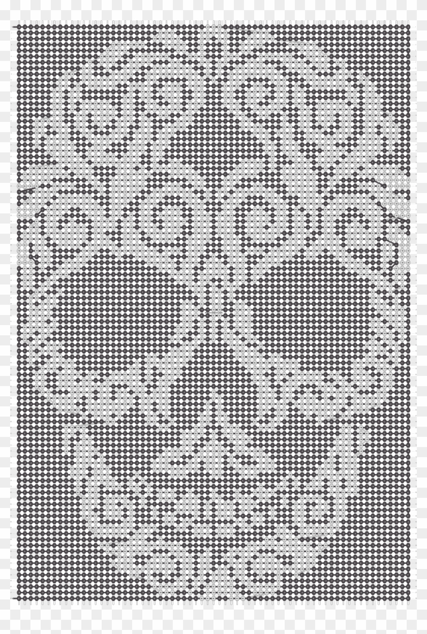 Alpha Friendship Bracelet Pattern - Caveira De Croche Grafico Clipart #4650767