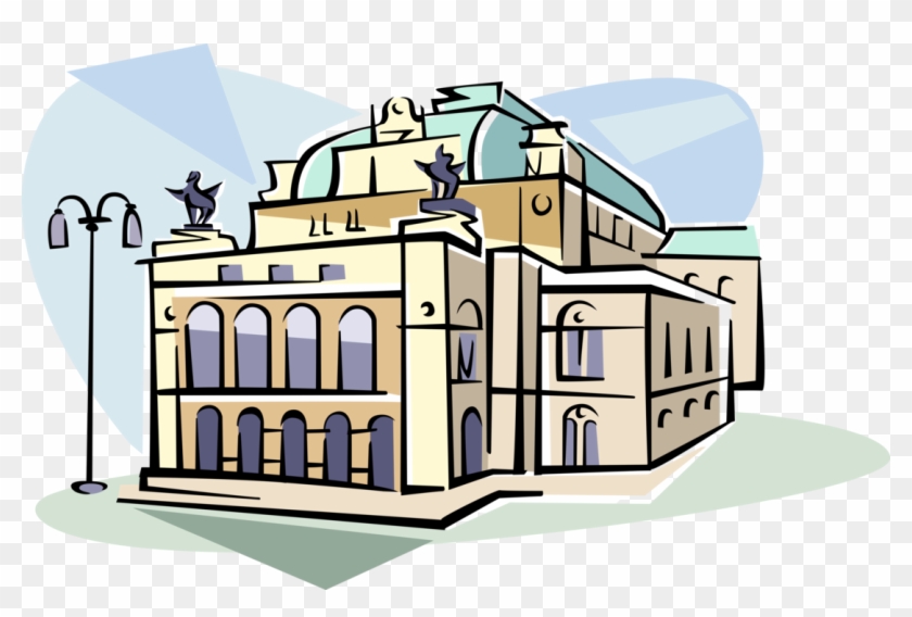 Picture Free Library Vienna State Opera Image Illustration - Illustration Clipart