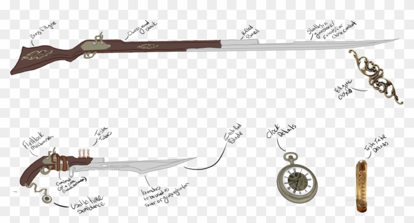 Rwby Oc Weapons Flintlock Clipart Pikpng