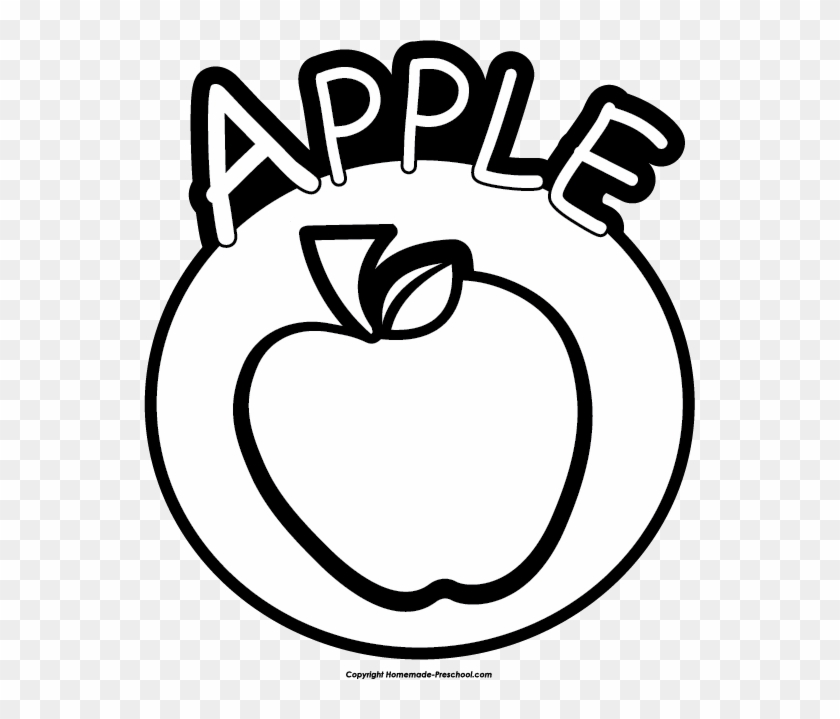 Apple Black And White Free Apple Clipart - Apple Clipart Black And White - Png Download #4651834