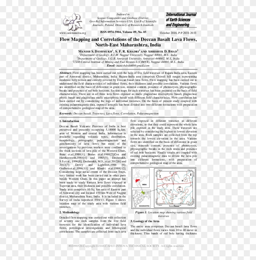Flow Mapping And Correlations Of The Deccan Basalt - White Dust From Mongolia Clipart #4651871