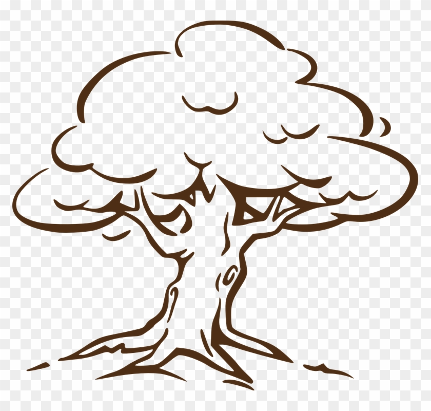 Black White Shade Tree Png - Black And White Tree Clipart Png Transparent Png #4652424
