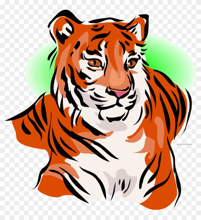 Realistic Tigger Waiting Sun Clipart Png - Tiger Clipart Free Transparent Png