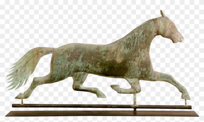 Jewell Made This Running Horse Weathervane From 1853 - Bronze Sculpture Clipart #4652787
