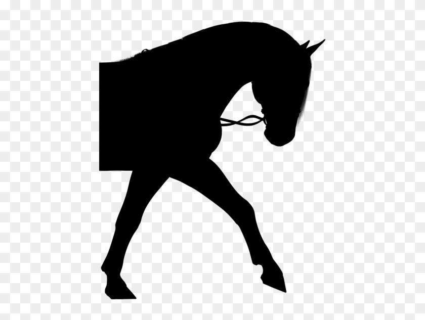 Girl On Horse Silhouette Clipart #4652942