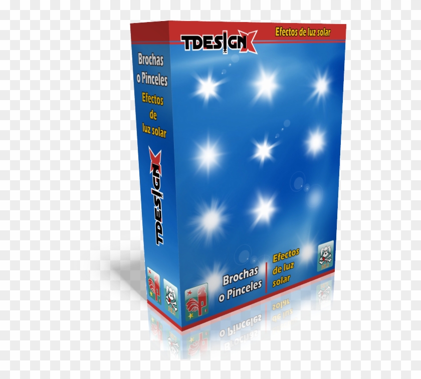 Brochas Efectos De Luz Solar - Calendario 2010 Clipart