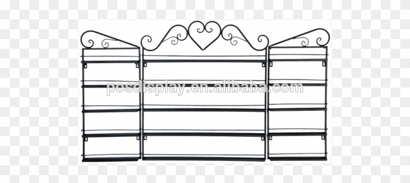 Wall Mounted Metal Display Nail Polish Rack - Gate Clipart #4653021