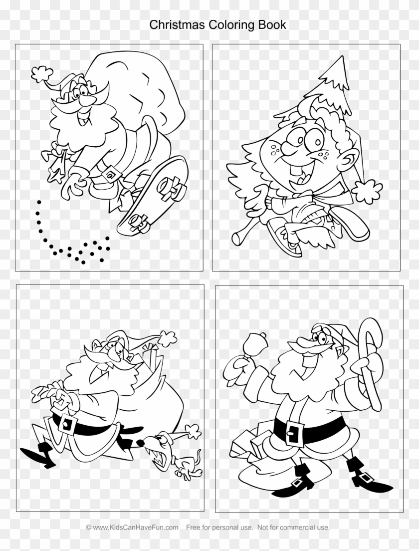 Santa Claus Coloring Pages With Archives Kidscanhavefun - Coloring Book Clipart #4653294