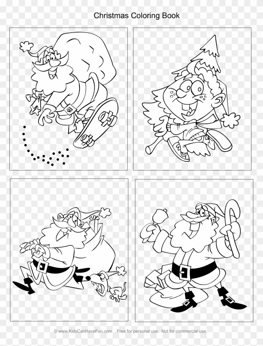 Santa Claus Coloring Pages With Archives Kidscanhavefun - Coloring Book Clipart