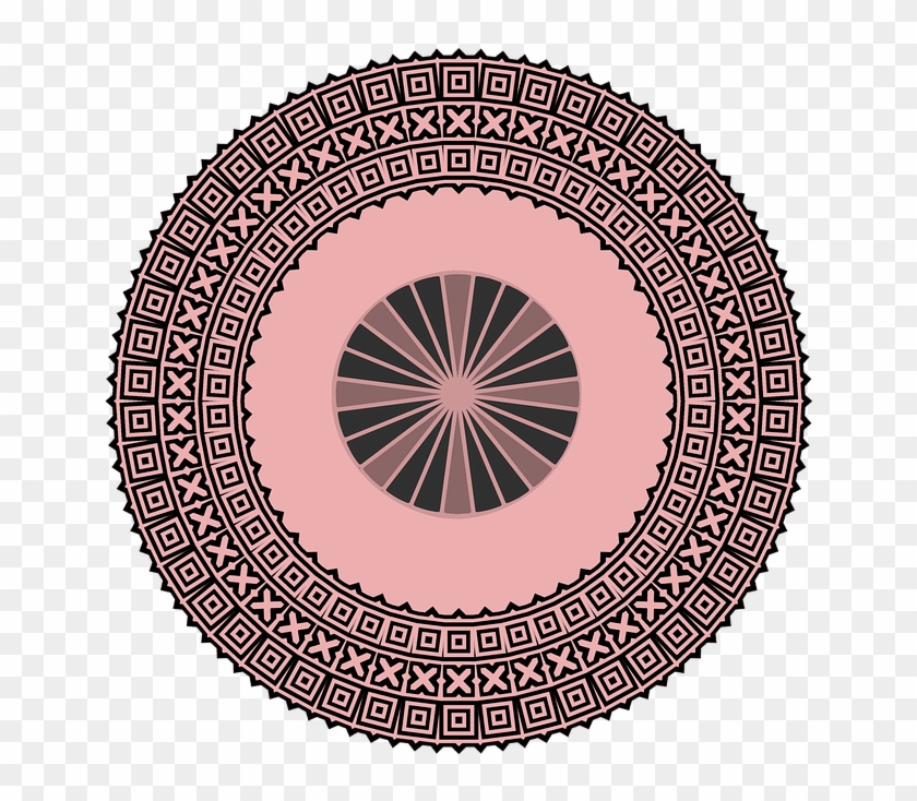 Design Circular Aztec Symbol Pattern Intricate - Volante Do Motor Frontier 2.5 2014 Clipart
