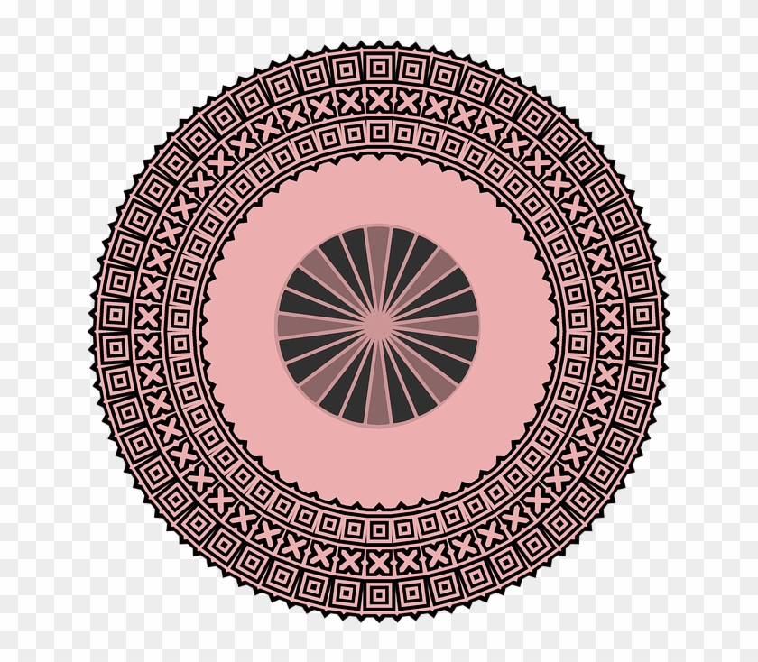 Design Circular Aztec Symbol Pattern Intricate - Volante Do Motor Frontier 2.5 2014 Clipart #4653922