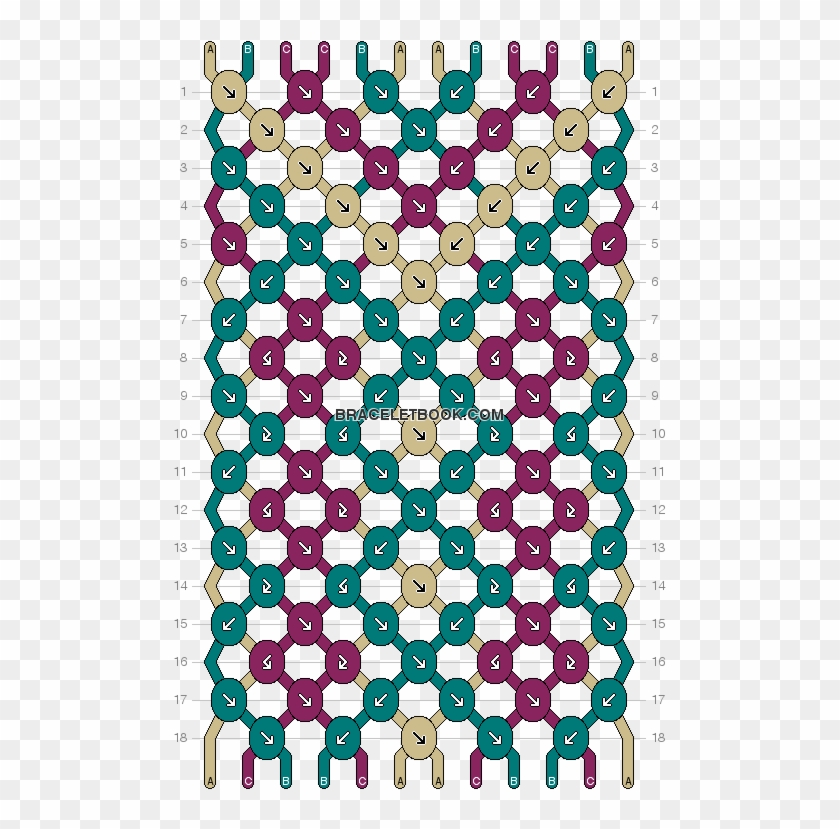 Aztec Tribal Friendship Bracelet Pattern Number - Aztec Tribal Friendship Bracelet Pattern Clipart #4653946