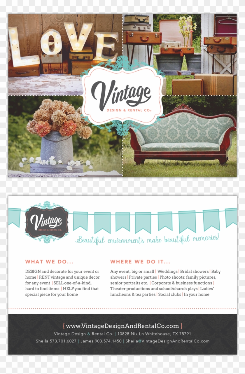 Branding, Website And Ad Design For My Father's Wedding - Flyer Clipart