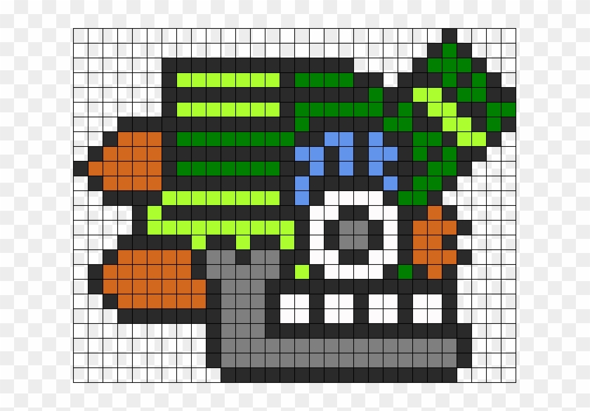 Aztec Grass Goddess Perler Bead Pattern / Bead Sprite - Art Clipart