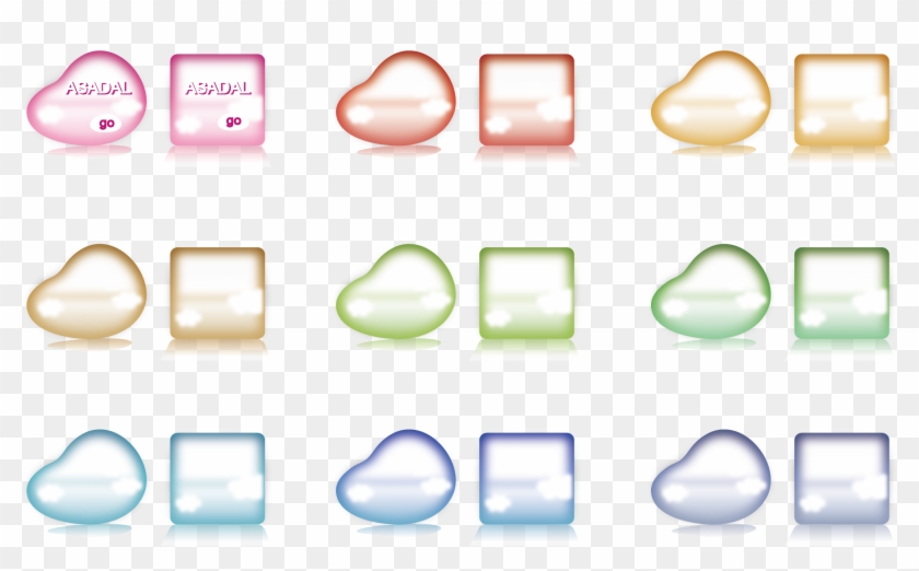 Gradient Button Png Picture - Ivory Clipart #4654523