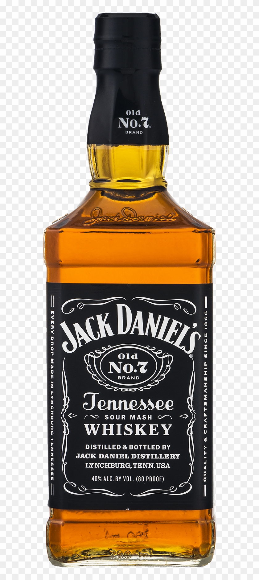 Jack Daniels Bottle Png - Jack Daniels 50 Cl Clipart #4654822