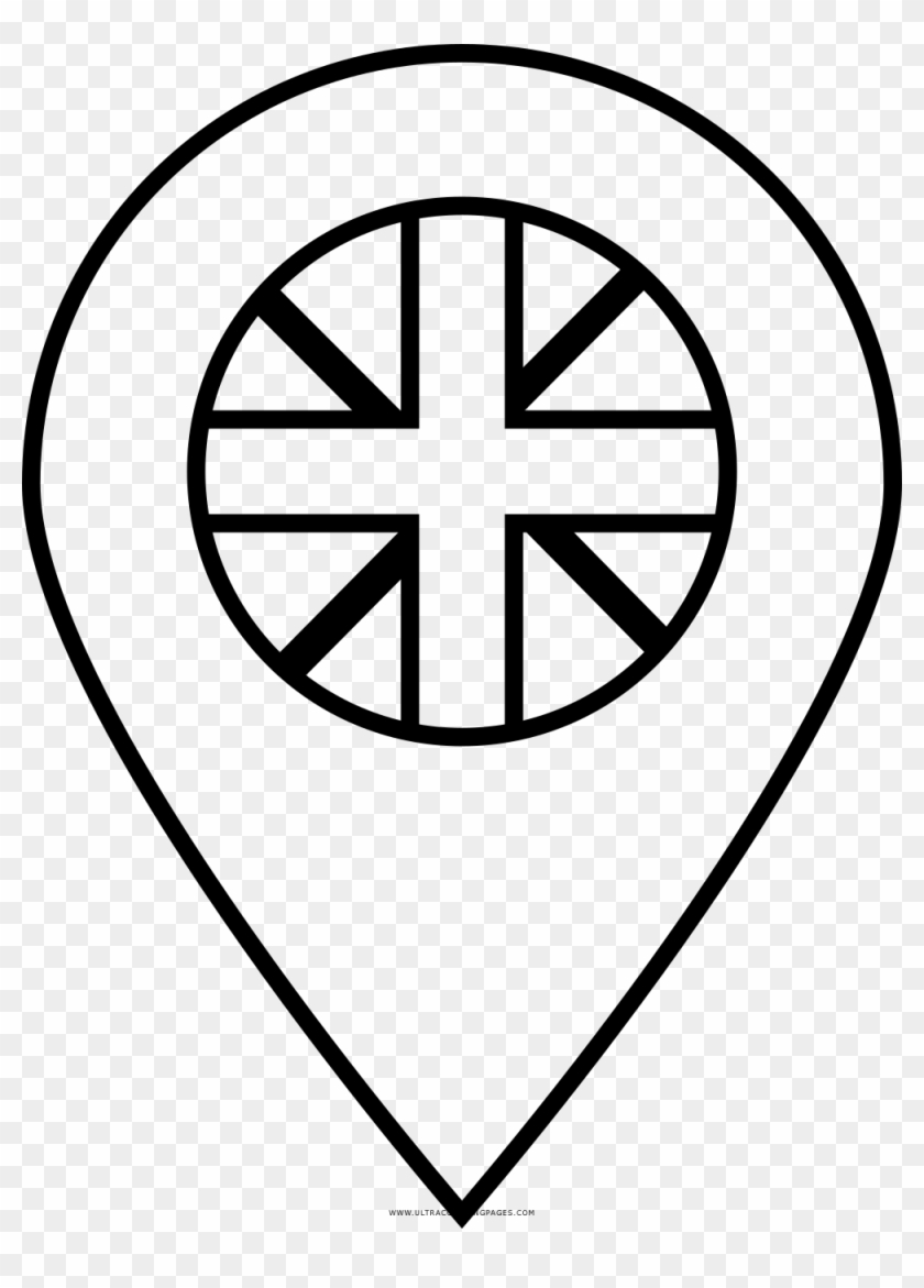 United Kingdom Flag Coloring Page - Buddhism Symbol Transparent Background Clipart