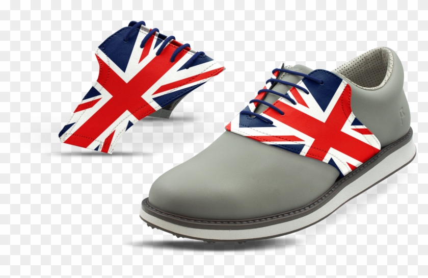 Men's Flag Of The United Kingdom Union Jack Saddles - Union Jack Clipart