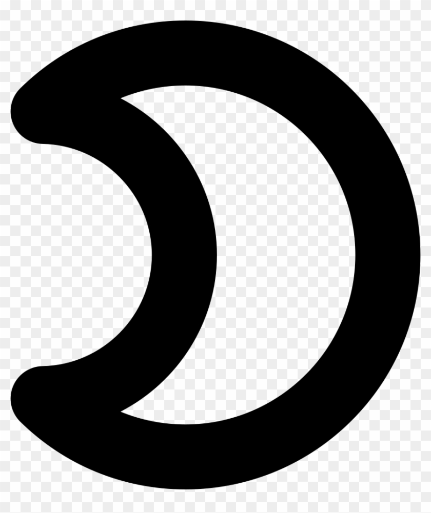 Moon Phase Gross Outline Symbol Comments Clipart #4655338