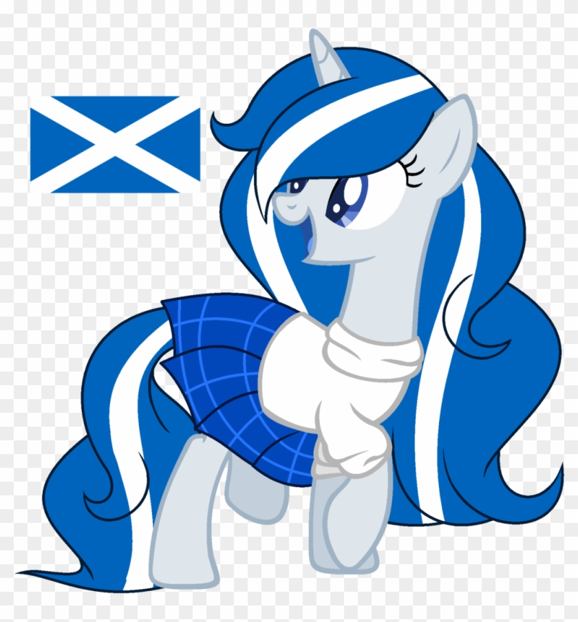 Cosmicwitchadopts, Clothes, Female, Kilt, Mare, Nation - Cartoon Clipart