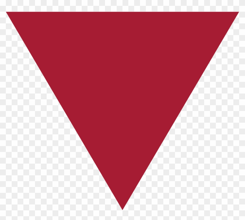 Upside Down Triangle - Red Triangle Pointing Down Clipart #4656183