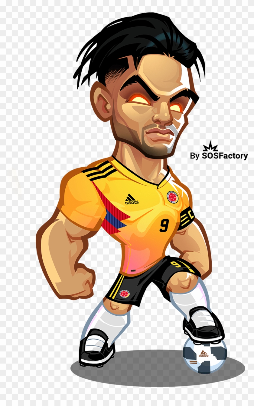 Ramadel Falcao Caricature - Sosfactory 2018 World Cup Clipart #4656185