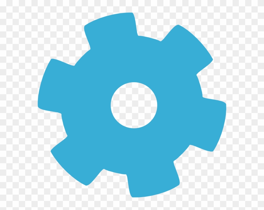 How To Set Use Blue Gear Wheel Svg Vector - Blue Gear Vector Clipart