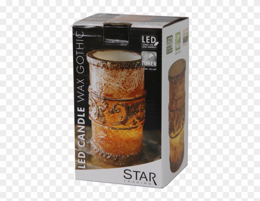 Led Pillar Candle Gothic - Star Trading Clipart