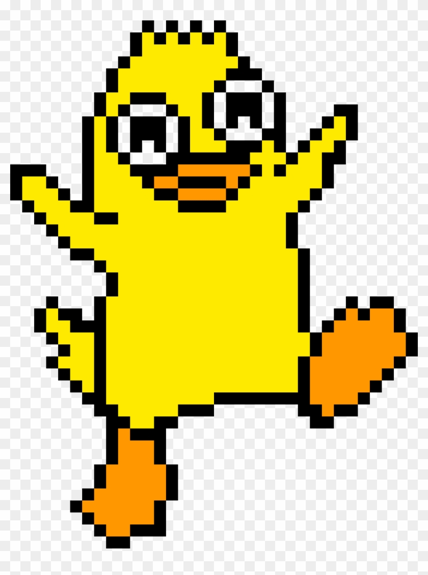Pato Momo - Fox Pixel Art Easy Clipart